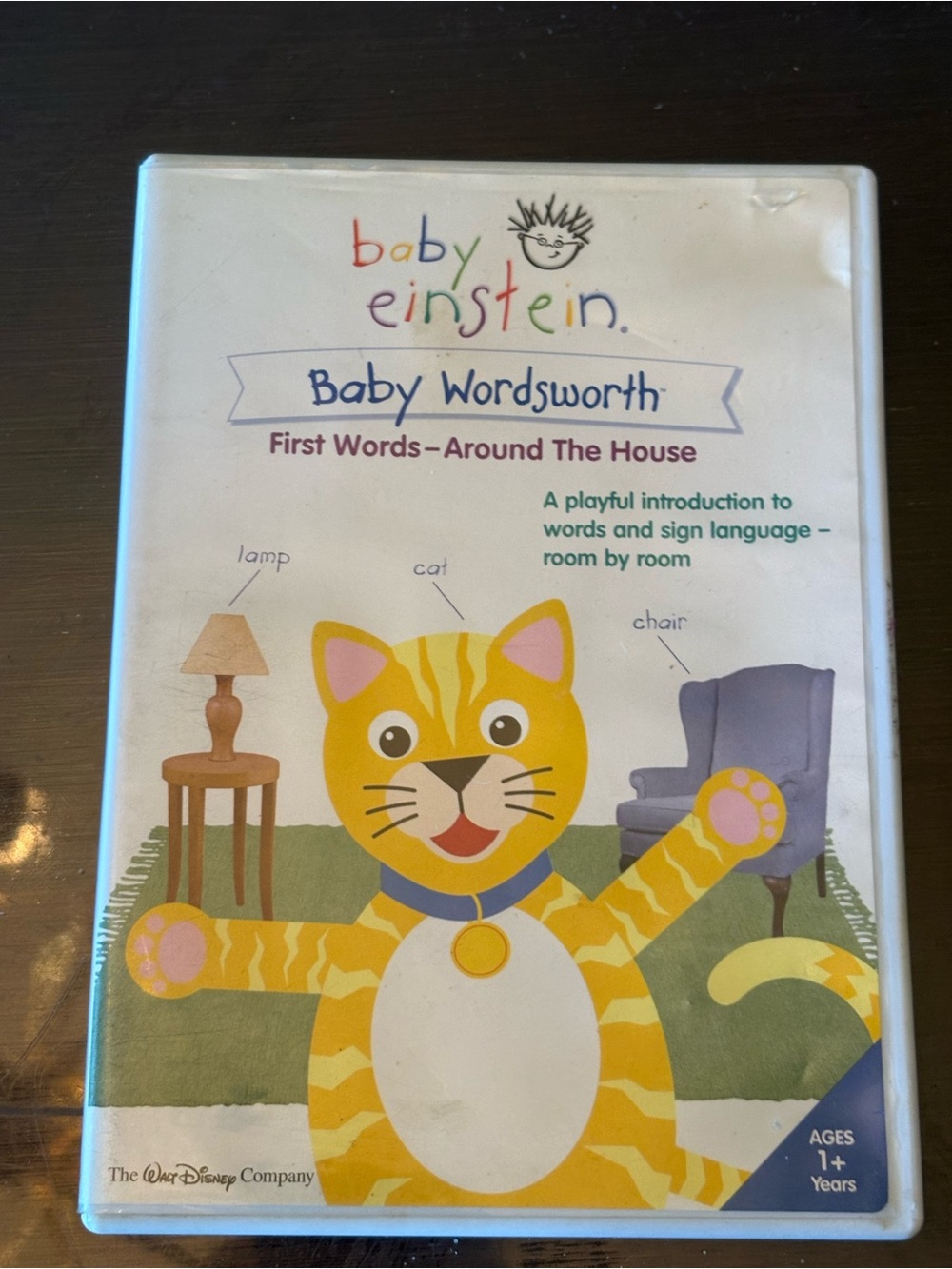 Disney Baby Einstein Baby Wordsworth Yellow Pink Cat DVD
